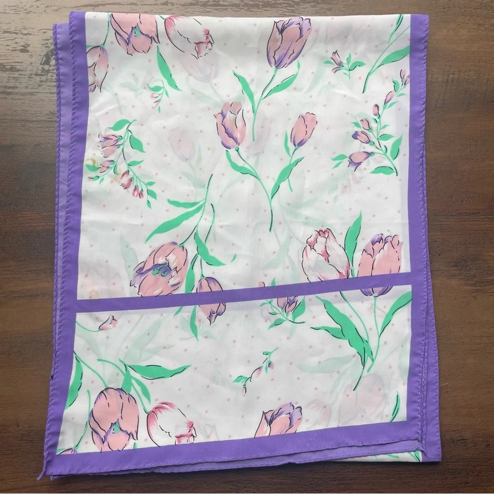Vintage Floral Scarf